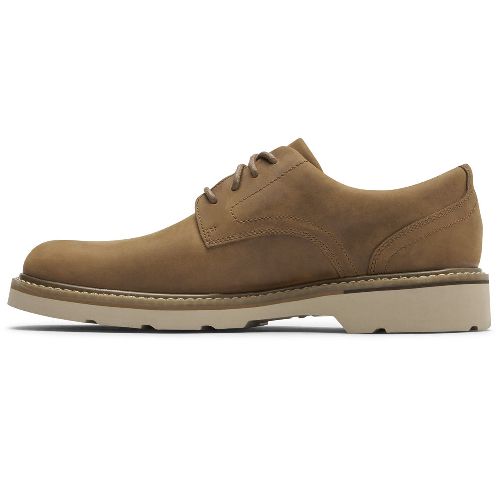 Rockport Singapore Mens Oxfords - Charlee Waterproof Plain Toe Khaki - RP6341590